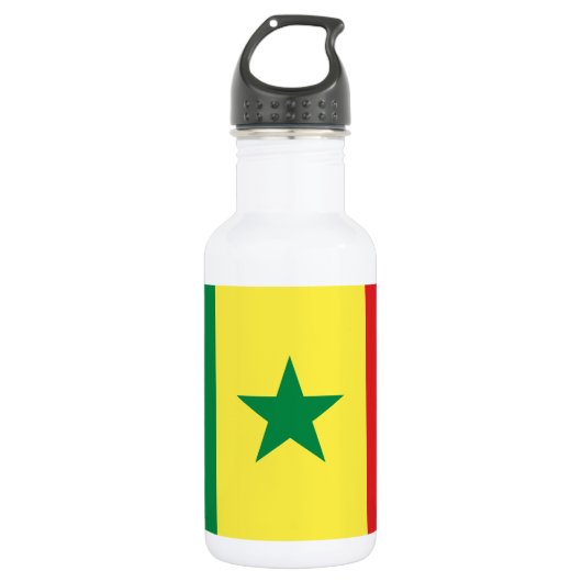 Bouteille D'eau Drapeau du Sénégal (Devant)