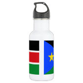 Bouteille D'eau Drapeau du Soudan du Sud (Dos)