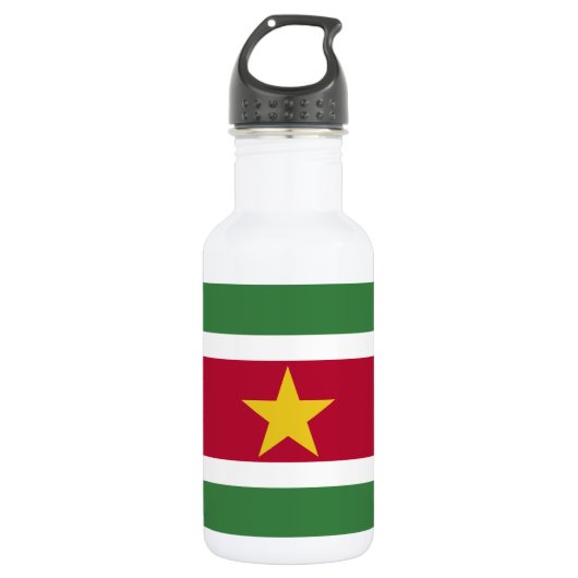 Bouteille D'eau Drapeau du Suriname (Devant)