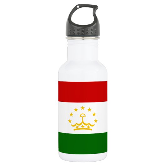 Bouteille D'eau Drapeau du Tadjikistan (Devant)