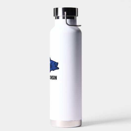 Bouteille D'eau Drapeau du Wisconsin de poisson (Gauche)