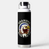 Bouteille D'eau Drapeau Eagle Emblem USA | Grandpa DD 214 Noir (Plage)