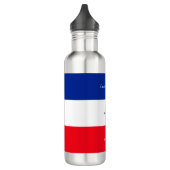 Bouteille D'eau Drapeau français Couleurs patriotiques Voyage inte (Gauche)