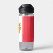 Bouteille D'eau Drapeau français patriotique (Arrière)