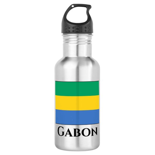 Bouteille D'eau Drapeau Gabon (Devant)