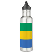 Bouteille D'eau Drapeau gabonais (Gabon) (Droite)