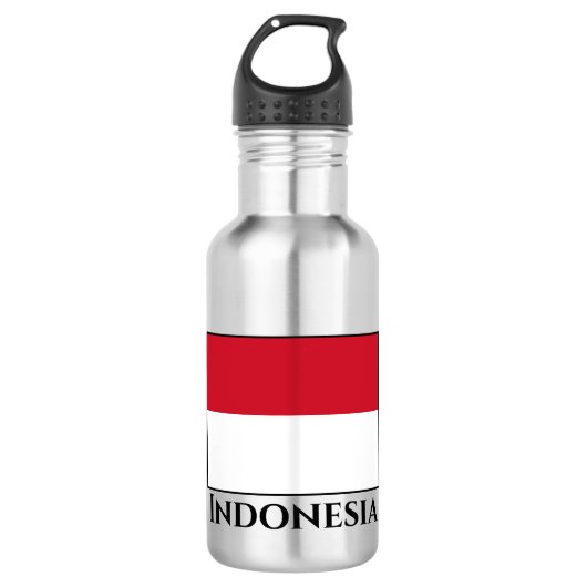 Bouteille D'eau Drapeau indonésien (Devant)