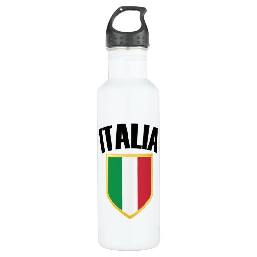 Bouteille D'eau Drapeau Italia Crest Italie (Devant)
