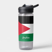 Bouteille D'eau Drapeau jordanien patriotique (Gauche)