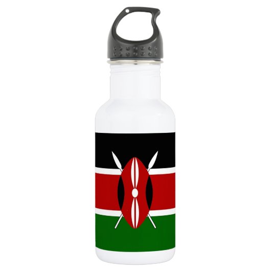 Bouteille D'eau Drapeau Kenya Liberty Bottle (Devant)