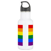 Bouteille D'eau Drapeau LGBT Rainbow Liberty Bottle (Dos)