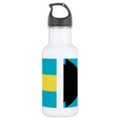 Bouteille D'eau Drapeau Liberty Bottle Bahamas (Dos)
