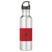 Bouteille D'eau Drapeau Maroc (Devant)