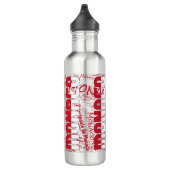 Bouteille D'eau Drapeau Monaco magnifique patriotique (Droite)