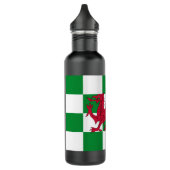 Bouteille D'eau Drapeau mystique de dragon celtique rouge du Pays  (Gauche)