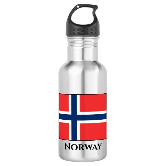 Bouteille D'eau Drapeau norvégien (Devant)