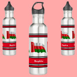 Bouteille D'eau Drapeau Oman Personnalisé Retour À L'École<br><div class="desc">Drapeau Oman Personnalisé Retour À L'École Bouteille en acier inoxydable. Customisez-le avec votre nom pour un look chic girly unique.</div>