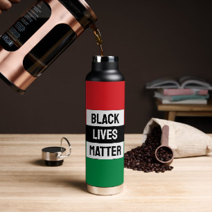 Bouteille D'eau Drapeau panafricain, Black Lives Matt, Symbole Uni