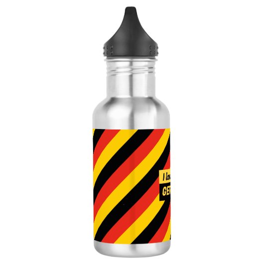 Bouteille D'eau Drapeau patriotique allemand (Gauche)