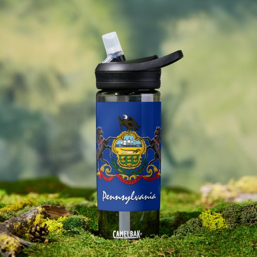 Bouteille D'eau Drapeau Pennsylvanie patriotique Pennsylvania (Extérieur)