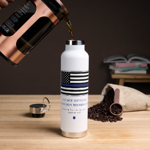 Bouteille D'eau Drapeau personnalisé de l'officier de police de la