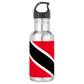 Bouteille D'eau Drapeau personnalisé de Trinité-et-Tobago (Devant)