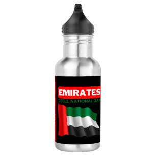 Bouteille D'eau Drapeau Personnalisé Patriotique Émirats Arabes Un