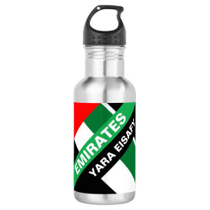 Bouteille D'eau Drapeau Personnalisé Patriotique Émirats Arabes Un