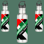 Bouteille D'eau Drapeau Personnalisé Patriotique Émirats Arabes Un<br><div class="desc">Bouteille d'eau du pavillon Patriotique des Emirats Arabes Unis personnalisée. Customisez-le avec votre nom pour un look chic girly unique.</div>