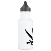 Bouteille D'eau Drapeau pirate crâne épées croisées (Gauche)