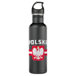 Bouteille D'eau Drapeau Polska Pologne Aigle blanc polonais