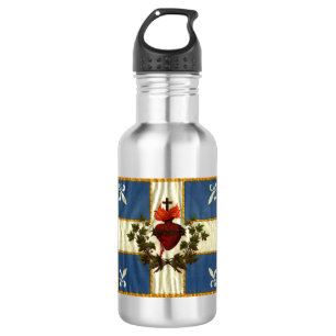 Bouteille D'eau Drapeau Québec antique Carillon Sacré-Cœur