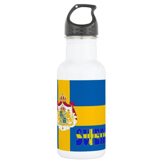 Bouteille D'eau Drapeau suédois (Devant)