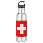 Bouteille D'eau Drapeau Suisse (Devant)