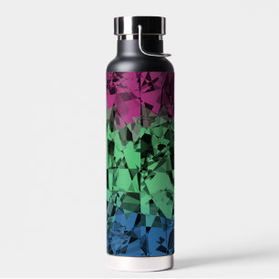 Bouteille D'eau Drapeau super Eclectique Retro Trippé Polysexuel P