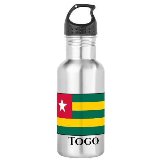 Bouteille D'eau Drapeau Togo (Devant)