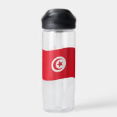 Bouteille D'eau Drapeau tunisien, patriotique Tunisie (Arrière)