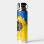 Bouteille D'eau Drapeau ukrainien et tournesol (Arrière)