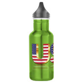 Bouteille d'eau Drapeau USA (Gauche)