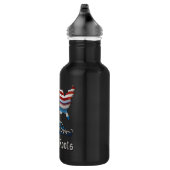 Bouteille D'eau Drapeaux grecs-américains (Droite)