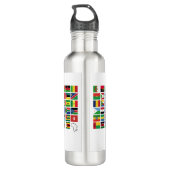 Bouteille D'eau DRAPEAUX PERSONNALISÉS D'AFRIQUE Blanc (Dos)