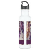 Bouteille D'eau Dreamcatchers Personnalisés Boho & Purple & Or (Dos)