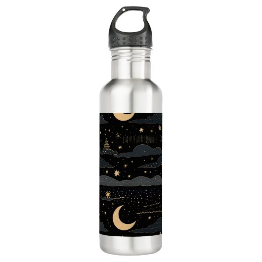 Bouteille D'eau Dreamy Starry Night Sky bateau en acier inoxydable (Devant)