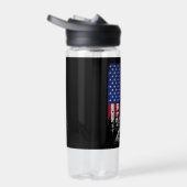 Bouteille D'eau Drôle Amusant Randonnée de camping Drapeau américa (Droite)
