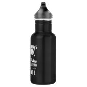 Bouteille D'eau Drôle camper et boire des paroles (Droite)