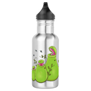 Bouteille D'eau Drôle carnivore carnivore carnivore plante dessin