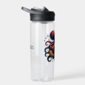 Bouteille D'eau Drôle Cartoon Octopus Jouer de la guitare (Droite)