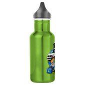 Bouteille d'eau drôle de camping-car, vie rude (Gauche)