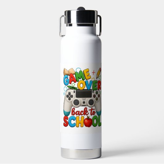 Bouteille d'eau drôle de Game Over retour à l'écol (Salle de sport)