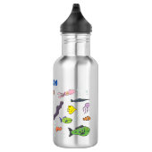 Bouteille D'eau Drôle des créatures marines dessin motif (Droite)